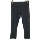古着 NIKE ナイキ トレーニング 7丈 タイツ M ブラック レギンス DRI-FIT レディース 【中古】