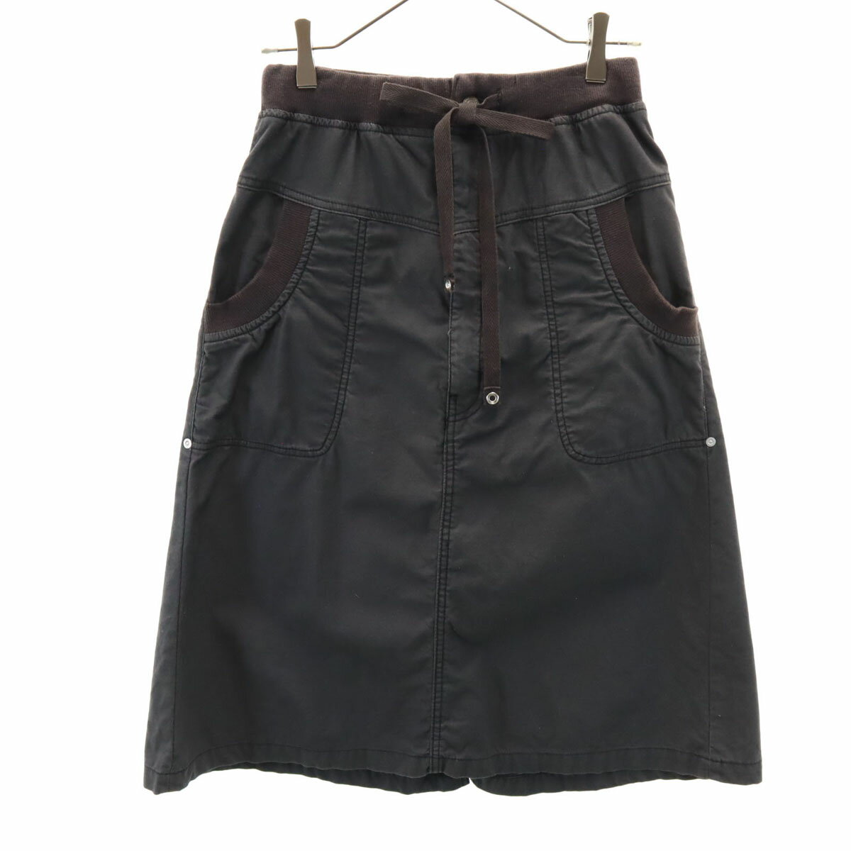 古着 mercibeaucoup. メルシーボークー ミモレ丈 スカート 0 ブラック系 レディース 【中古】