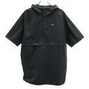 古着 NIKE ナイキ サッカー ハーフジップ フーディジャケット M ブラック プルオーバー メンズ 【中古】