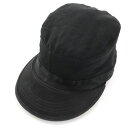 古着 UNDERCOVER アンダーカバー 日本製 シルク ワーク キャップ 1 ブラック メンズ 【中古】