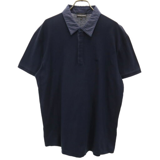 古着 Emporio Armani エンポリオアルマーニ 半袖 ポロシャツ XXL ネイビー ビッグサイズ メンズ 【中古】 古着 Emporio Armani エンポリオアルマーニ 半袖 ポロシャツ XXL ネイビー ビッグサイズ メンズ 【中古】