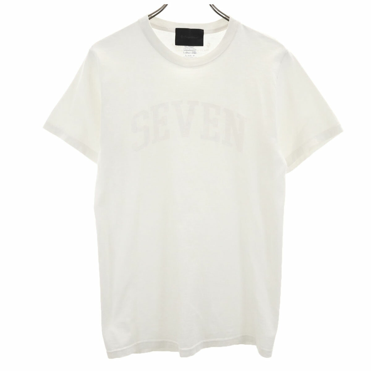古着 LOUNGE LIZARD ラウンジリザード SEVEN 半袖 Tシャツ S ホワイト メンズ 【中古】