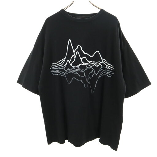 古着 ALLAROUND オールアラウンド 半袖 Tシャツ ブラック メンズ 【中古】 古着 ALLAROUND オールアラウンド 半袖 Tシャツ ブラック メンズ 【中古】