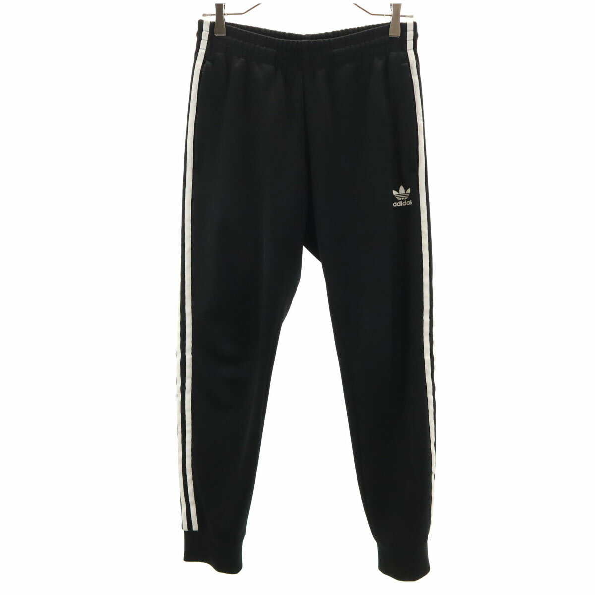 古着 adidas Originals アディダスオリジナルス トレフォイルロゴ トラックパンツ M ブラック ジャージ メンズ 【中古】