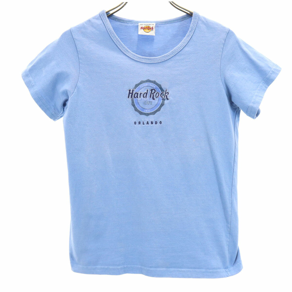 古着 HARD ROCK CAFE ハードロックカフェ USA製 半袖 Tシャツ S ブルー系 レディース 【中古】