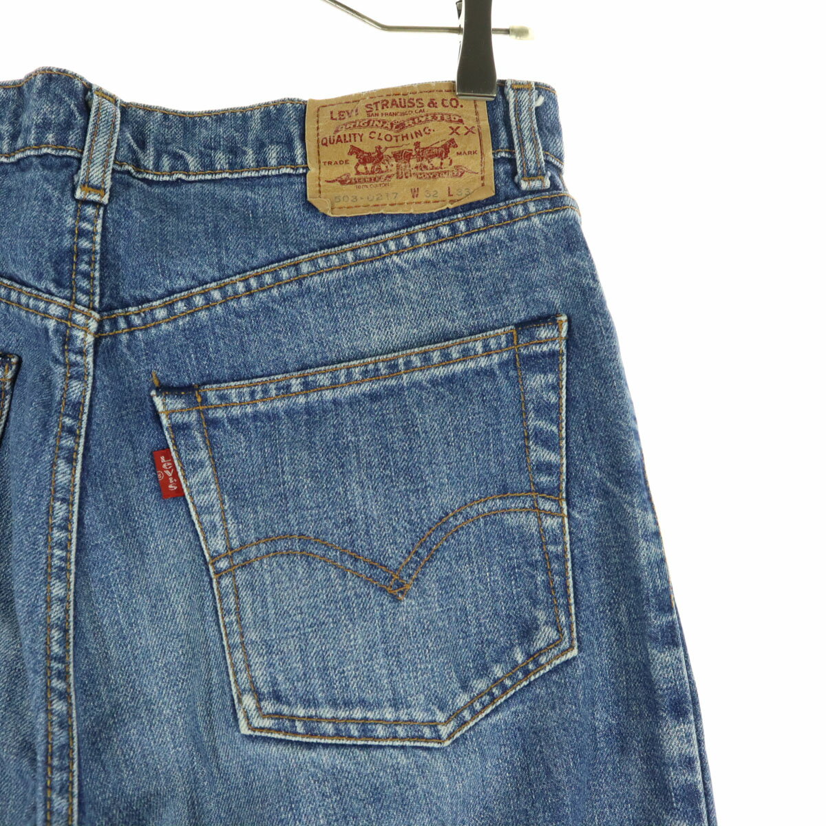 古着 Levi's リーバイス 503-0217 デニムパンツ w32 ブルー メンズ 【中古】