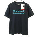 古着 未使用 MARMOT マーモット 半袖 Tシャツ M ブラック アウトドア メンズ 【中古】