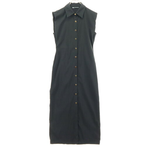 古着 ZARA ザラ ノースリーブ シャツワンピース S ブラック レディース 【中古】 古着 ZARA ザラ ノースリーブ シャツワンピース S ブラック レディース 【中古】