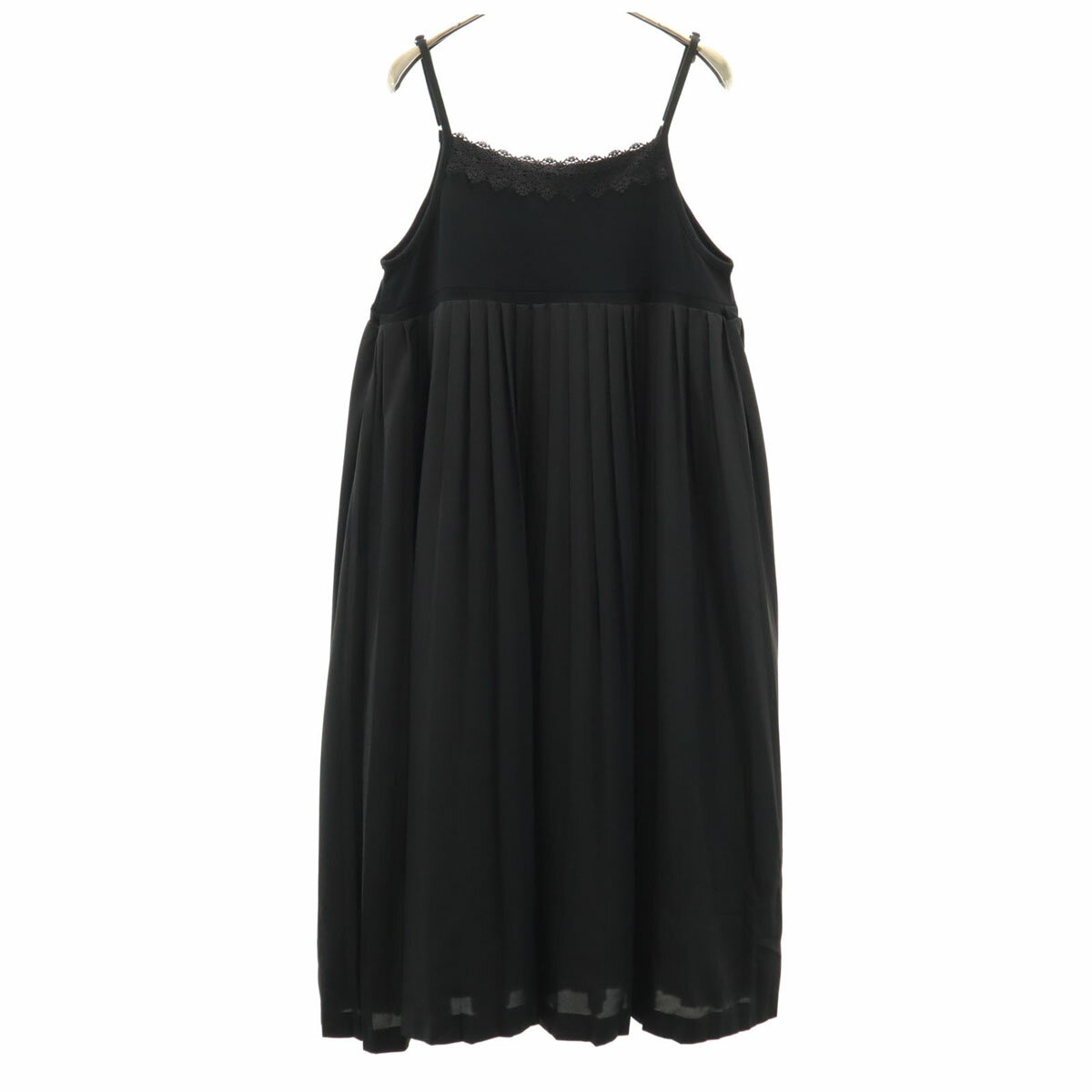 古着 n'Or LABEL ノアールレーベル キャミワンピース 1 ブラック レディース 【中古】