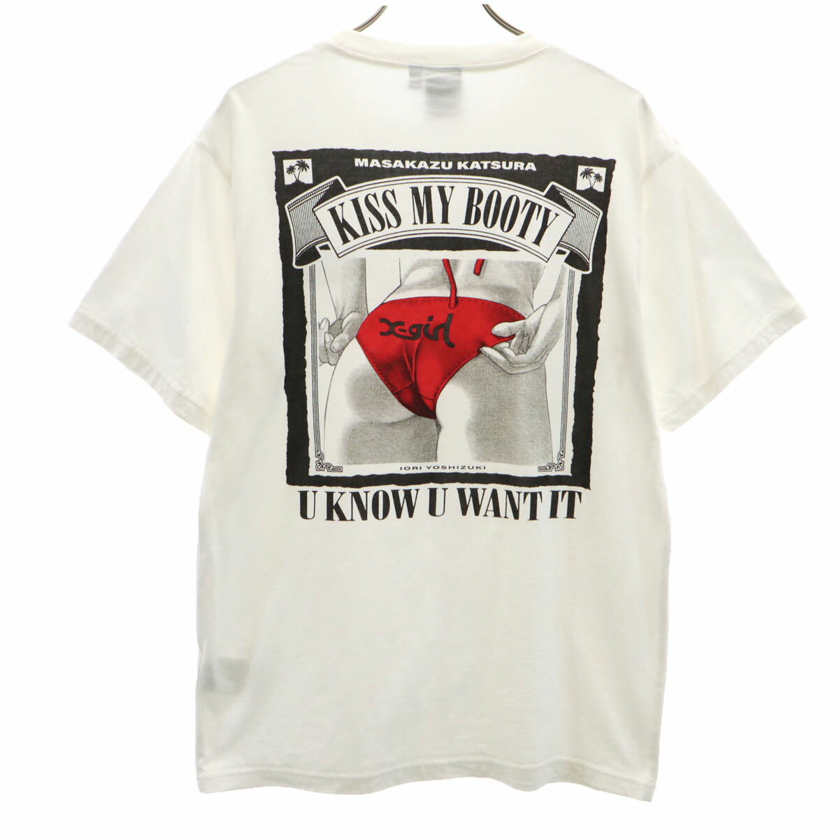 X-girl KATSURA MASAKAZU コラボ 半袖Tシャツ ホワイト Amazon.co.jp: Sサイズ X-GIRL× KATSURA MASAKAZU コラボ T