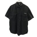 古着 CAMP7 キャンプセブン 半袖 シャツ M ブラック アウトドア メンズ 【中古】