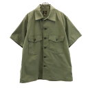 古着 NEPENTHES ネペンテス 日本製 半袖 シャツ M カーキ メンズ 【中古】 【PD】