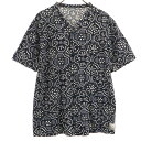 古着 SOU・SOU ソウソウ Wacoal ワコール コラボ 日本製 花柄 半袖 ルームウェア MA ブラック メンズ 【中古】