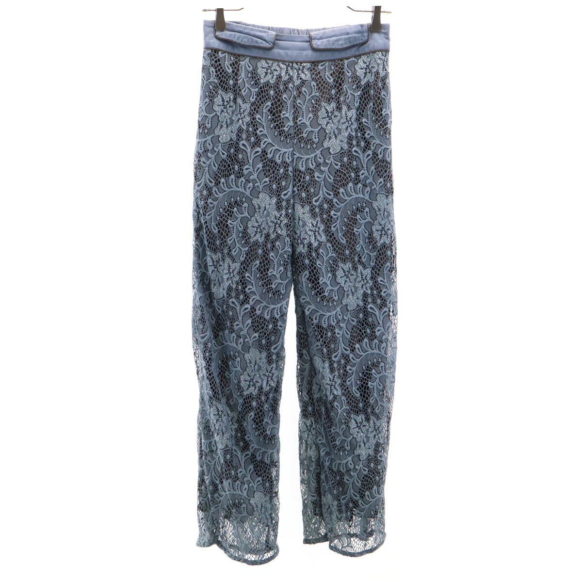 古着 AMERI UNDRESSED アメリ 総レース パンツ M ブルーグレー レディース 【中古】