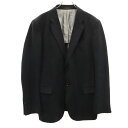 古着 ARMANI COLLEZIONI アルマーニコレッツォーニ リネンブレンド M&M's テーラードジャケット 50 ブラック ブレザー メンズ 【中古】