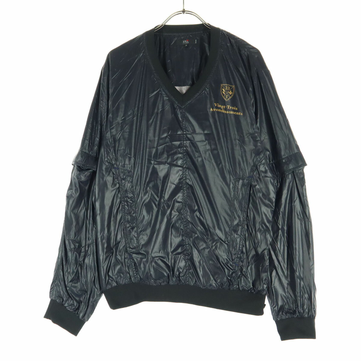 古着 23ku 23区 ゴルフ 長袖 ウインドブレーカー 3 ブラック スニードジャック メンズ 【中古】 【PD】