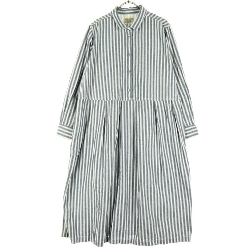 古着 美品 SUNNY CLOUDS サニークラウズ 長袖 シャツワンピース 3L ブルー系 レディース 【中古】 古着 美品 SUNNY CLOUDS サニークラウズ 長袖 シャツワンピース 3L ブルー系 レディース 【中古】