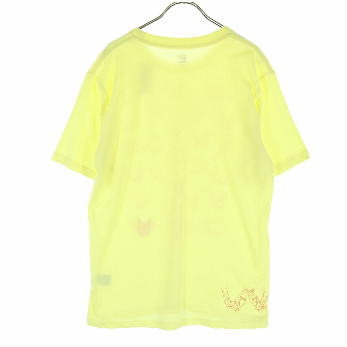 古着 未使用 graniph グラニフ プリント 半袖 Tシャツ S イエロー メンズ 【中古】 【PD】