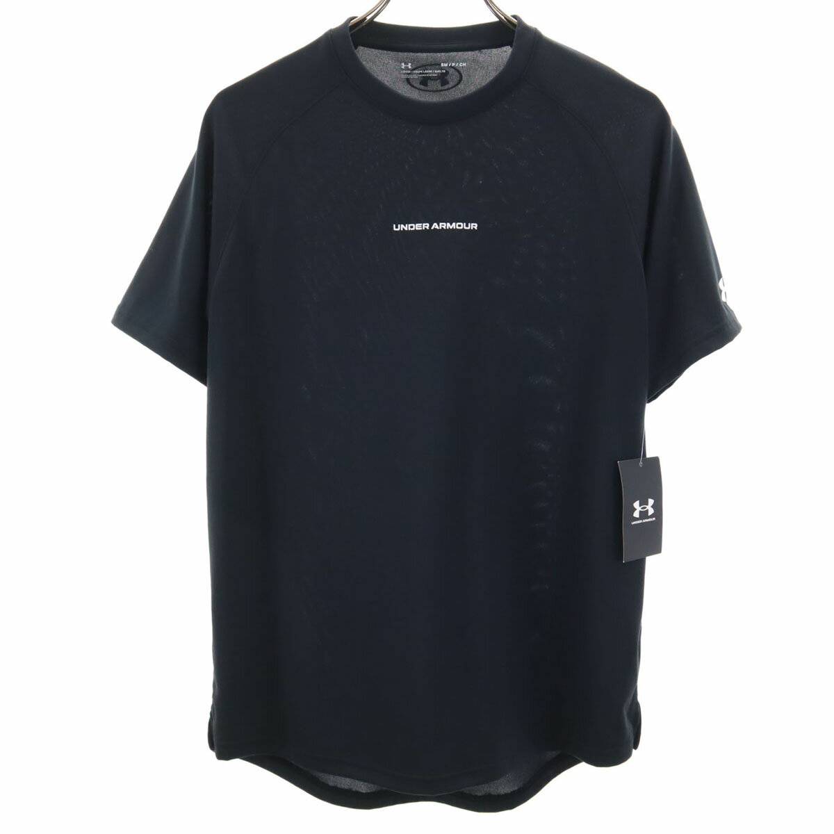 未使用 アンダーアーマー 半袖 Tシャツ SM ブラック UNDER ARMOUR メンズ 【詳細】タグ付き未使用品ですが、保管品となります。 コンディションについて ブランドアンダーアーマー / UNDER ARMOUR アイテムTシャツ サイズ表記SM参考サイズ：メンズSサイズ 着丈約71cm身幅約49cm裄丈約45cm 素材ポリエステル100% カラーブラック 商品番号jkt-15511 サイズガイドはこちら ※サイズに関しまして実寸も参考にお願いいたします。(サイズ不明、男女どちらか不明、紳士服のサイズ表記など当店でもサイズがわからない商品がありますので実寸サイズのご確認をお願い致します。) ※男女兼用や男女不明な商品がありますがモールカテゴリでは男女どちらか選択をしなければなりませんのでご不明な点はお問い合わせお願い致します。 ※商品は写真のものがすべてとなります。 ※素材表記はなるべく写真にて収めていますが、欠損、不明な点があればお問い合わせください。 ※状態は当社独自の基準です。 ※測定値の若干の誤差はご了承ください。 ※「在庫有り」の表示であっても、必ずしも在庫を保証するものではありません。 掲載商品について、他モールとも在庫を共有しております。 完売の場合は、誠にご迷惑をお掛けいたしますが、ご注文をキャンセルさせていただく場合がございます。予めご了承ください。