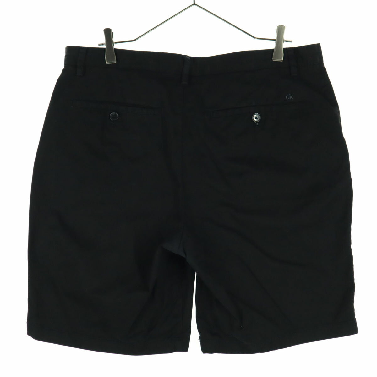 古着 Calvin klein カルバンクライン ショートパンツ w33 ブラック メンズ 【中古】