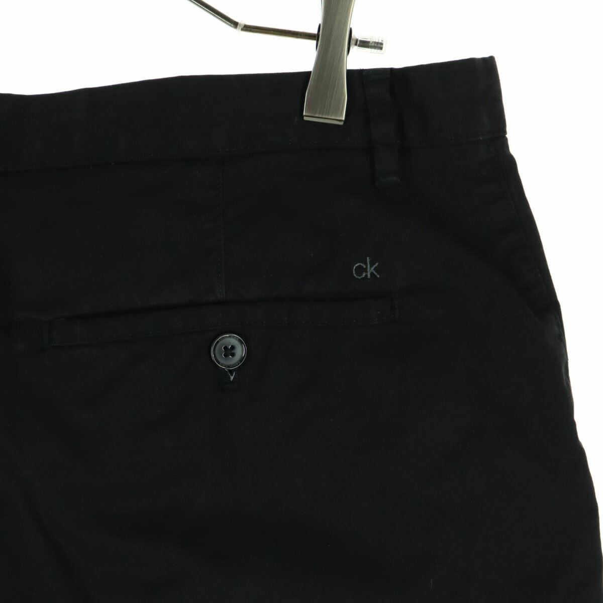 古着 Calvin klein カルバンクライン ショートパンツ w33 ブラック メンズ 【中古】