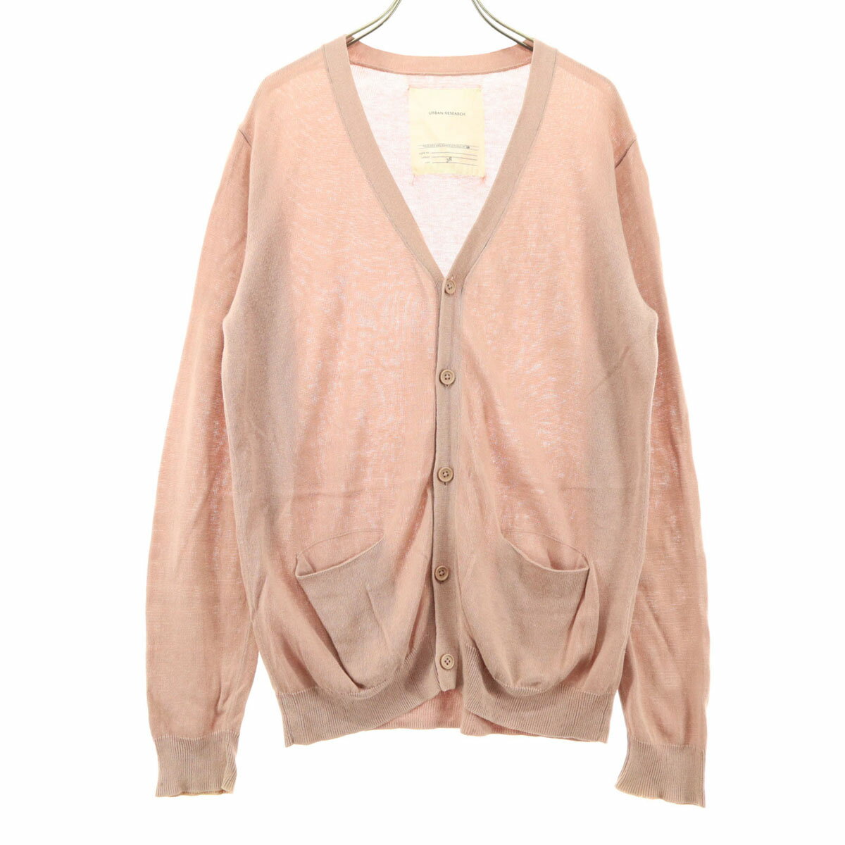 古着 URBAN RESEARCH アーバンリサーチ 長袖 カーディガン 38 ピンク レディース 【中古】