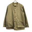古着 mas‘terkey マスターキー 日本製 ノーカラー ジャケット 1 ベージュ メンズ 【中古】