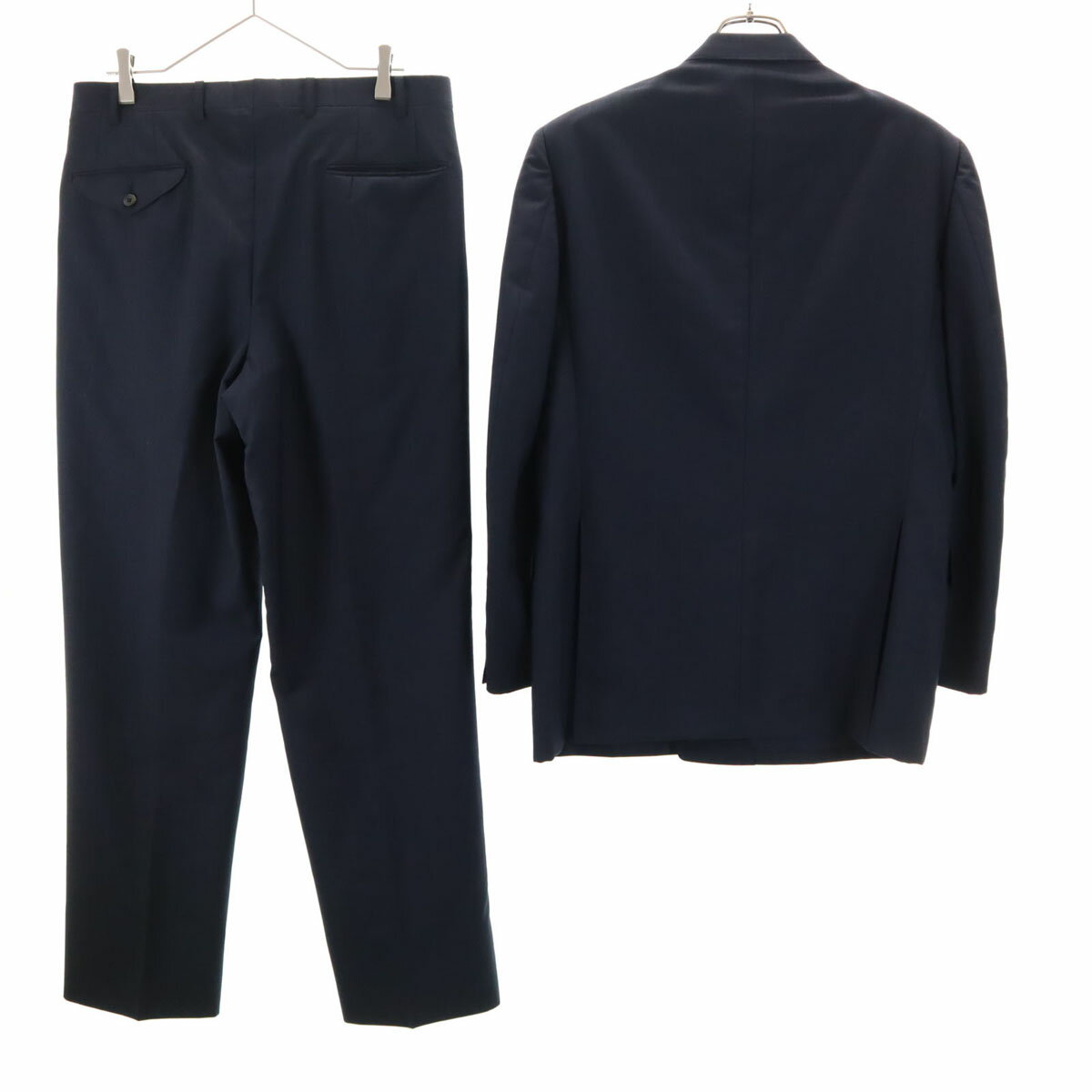 古着 Burberrys バーバリーズ 90s オールド スーツ 上下 セットアップ ネイビー系 メンズ 【中古】