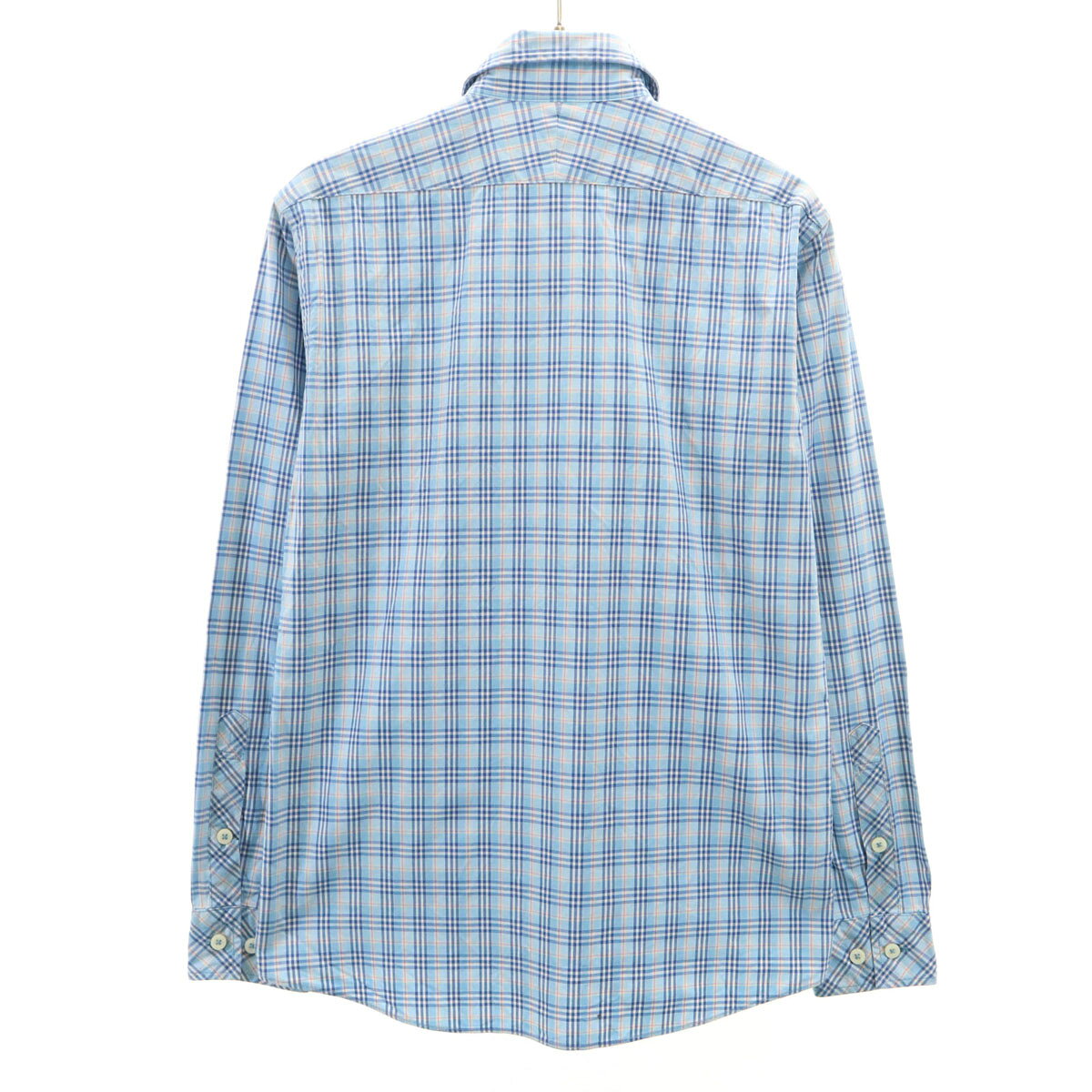 古着 BURBERRY BLACK LABEL バーバリーブラックレーベル チェック柄 長袖 シャツ 1 ブルー 三陽商会 レデ space01-10712615 古着、USED専門百貨店BIG2nd サンプル画像2