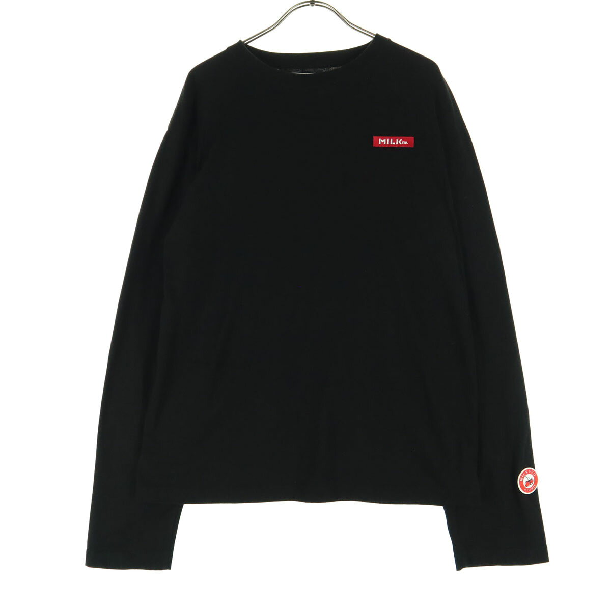 Garments - 古着 美品 MILKFED. ミルクフェド バックプリント 長袖 Tシャツ 1 ブラック ロンT レディース 【中古】