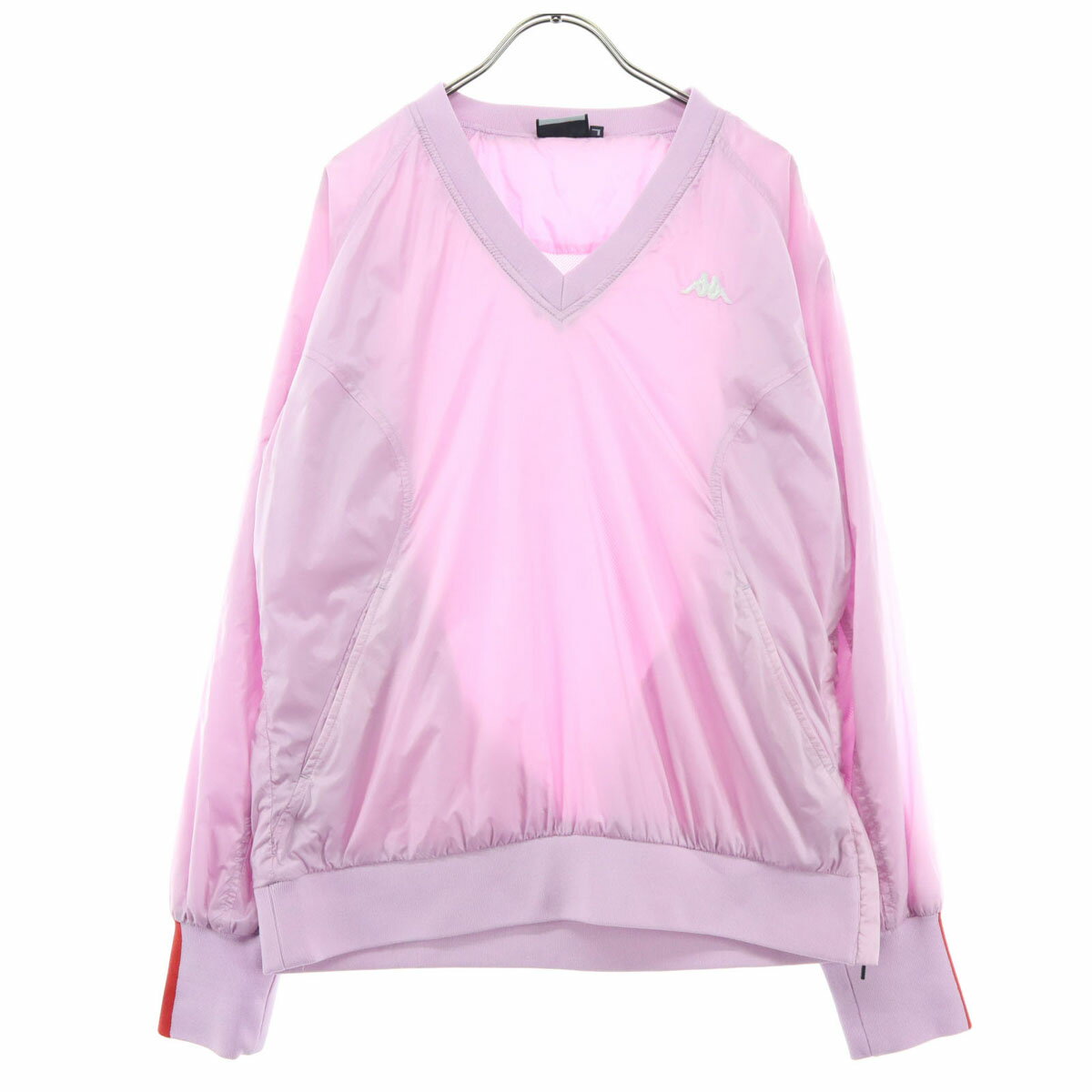 古着 美品 Kappa カッパ ワンポイントロゴ ゴルフ 長袖 スニードジャック ウェア L ピンク レディース 【中古】