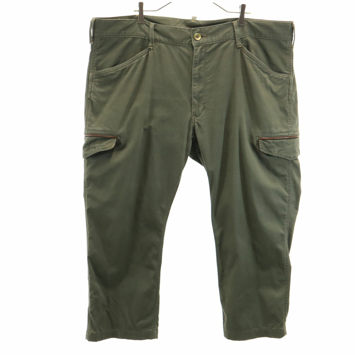 古着 EDWIN エドウィン カーゴパンツ W46 カーキ ビッグサイズ メンズ 【中古】