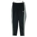 古着 美品 adidas アディダス ワンポイントロゴ ロングジャージパンツ OT ブラック系 レディース 【中古】