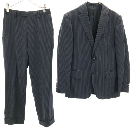 古着 green label relaxing グリーンレーベルリラクシング UNITED ARROWS ストライプ パンツスーツ 上下 セットアップ 42 チャコールグレー メンズ 【中古】 古着 green label relaxing グリーンレーベルリラクシング UNITED ARROWS ストライプ パンツスーツ 上下 セットアップ 42 チャコールグレー メンズ 【中古】