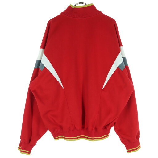 古着 Mizuno ミズノ ワンポイント刺繍 長袖 トラックジャケット XO レッド メンズ 【中古】