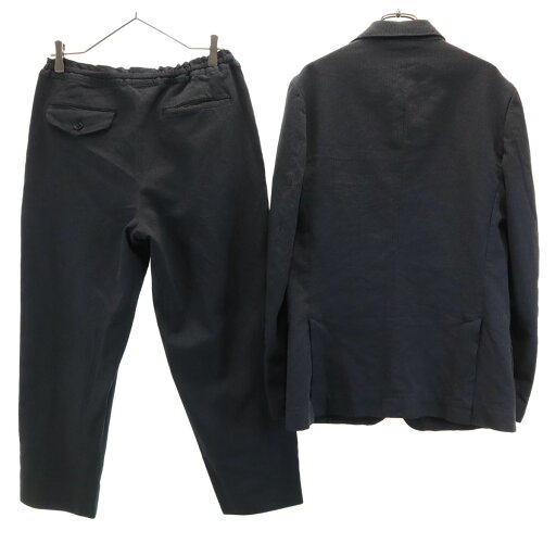古着 COMME des GARCONS HOMME DEUX コムデギャルソンオムドゥ 2016年 日本製 ストライプ柄 スーツ 上下 セットアップ S/XS チャコールグレー メンズ 【中古】