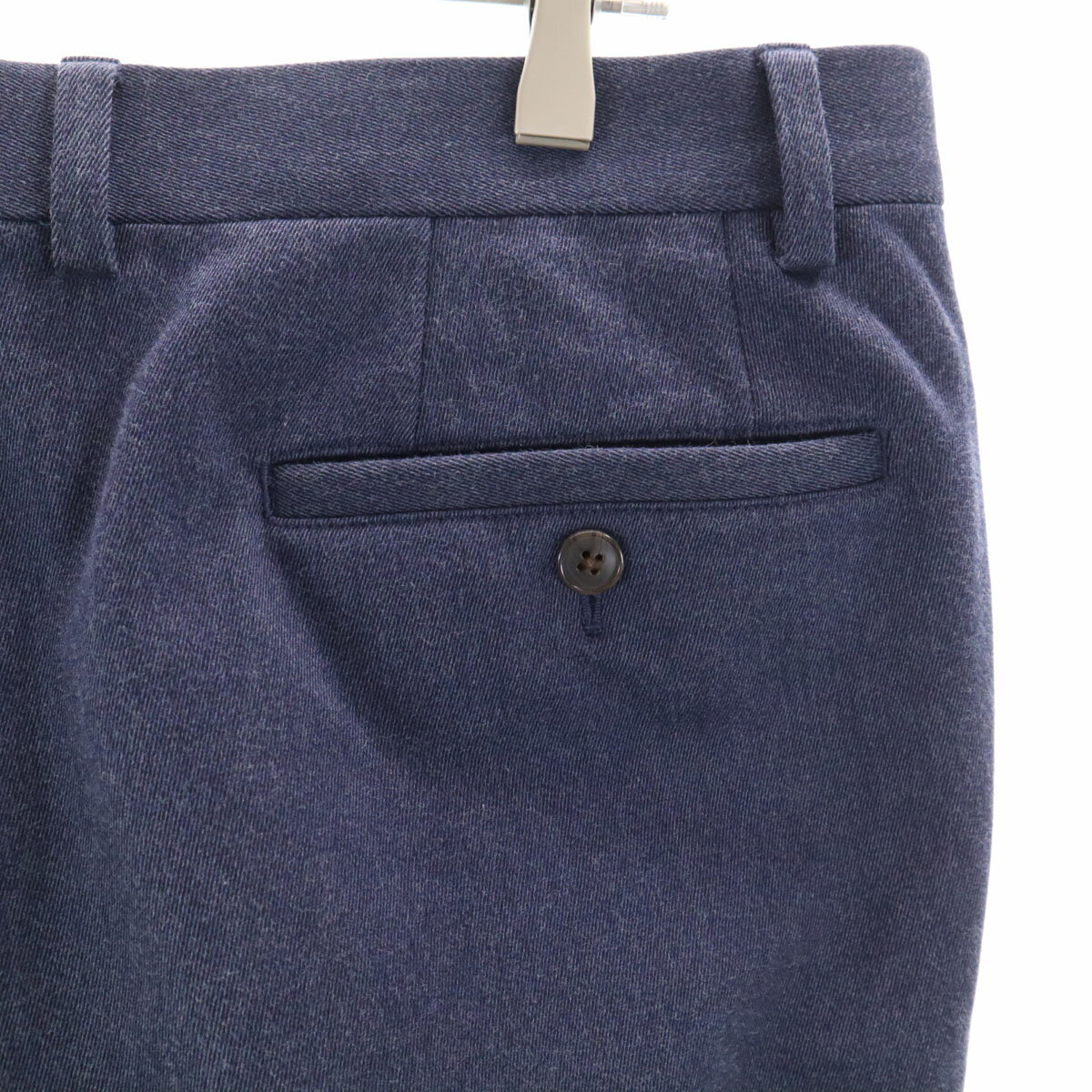 古着 LANDS' END ランズエンド スラックスパンツ 91 ネイビー 裏ウォーム メンズ 【中古】