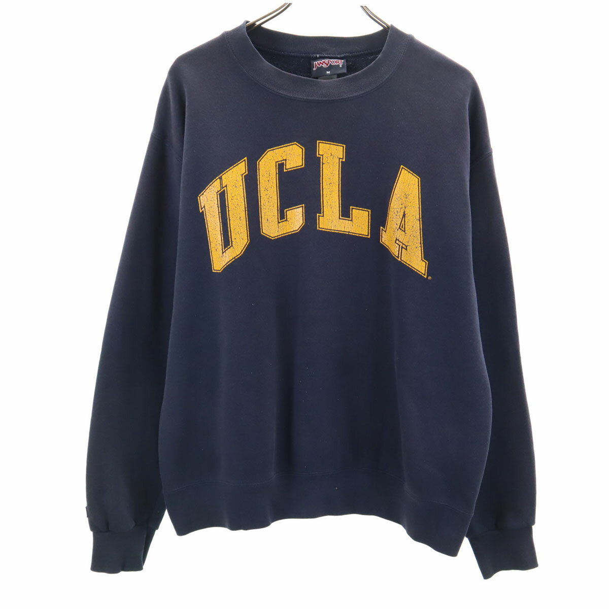 ジャンスポーツ 90s オールド 長袖 スウェット トレーナー M ネイビー JANSPORTS メンズ 【詳細】全体的に色褪せあり。内タグが消えているため、素材不明。破れ等の目立ったダメージはございませんが、古着にご理解の上ご購入をお願いいたします。 コンディションについて ブランドジャンスポーツ / JANSPORTS 年代90s アイテムスウェット トレーナー サイズ表記M参考サイズ：メンズMサイズ 着丈約64cm身幅約55cm肩幅約54cm袖丈約62cm 素材不明 カラーネイビー 商品番号jkt-18694 サイズガイドはこちら ※サイズに関しまして実寸も参考にお願いいたします。(サイズ不明、男女どちらか不明、紳士服のサイズ表記など当店でもサイズがわからない商品がありますので実寸サイズのご確認をお願い致します。) ※男女兼用や男女不明な商品がありますがモールカテゴリでは男女どちらか選択をしなければなりませんのでご不明な点はお問い合わせお願い致します。 ※商品は写真のものがすべてとなります。 ※素材表記はなるべく写真にて収めていますが、欠損、不明な点があればお問い合わせください。 ※状態は当社独自の基準です。 ※測定値の若干の誤差はご了承ください。 ※「在庫有り」の表示であっても、必ずしも在庫を保証するものではありません。 掲載商品について、他モールとも在庫を共有しております。 完売の場合は、誠にご迷惑をお掛けいたしますが、ご注文をキャンセルさせていただく場合がございます。予めご了承ください。