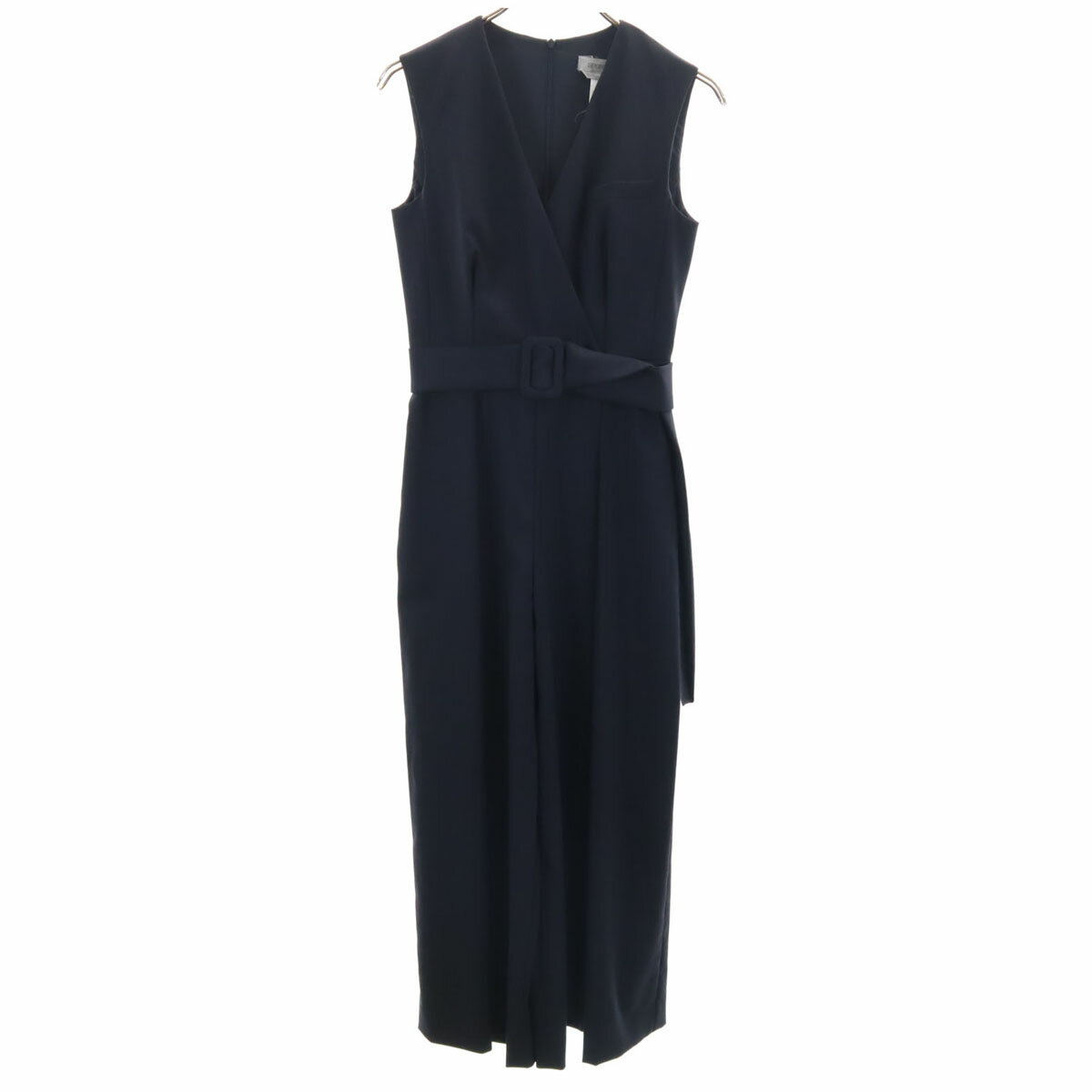古着 SPORTMAX スポーツマックス イタリア製 ノースリーブ オールインワン 34 ネイビー レディース 【中古】