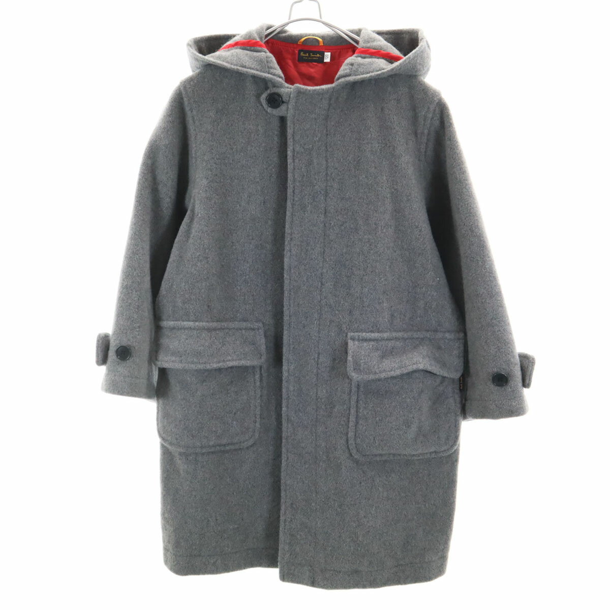 古着 Paul Smith ポールスミス ウールブレンド コート 120 グレー for children キッズ 【中古】