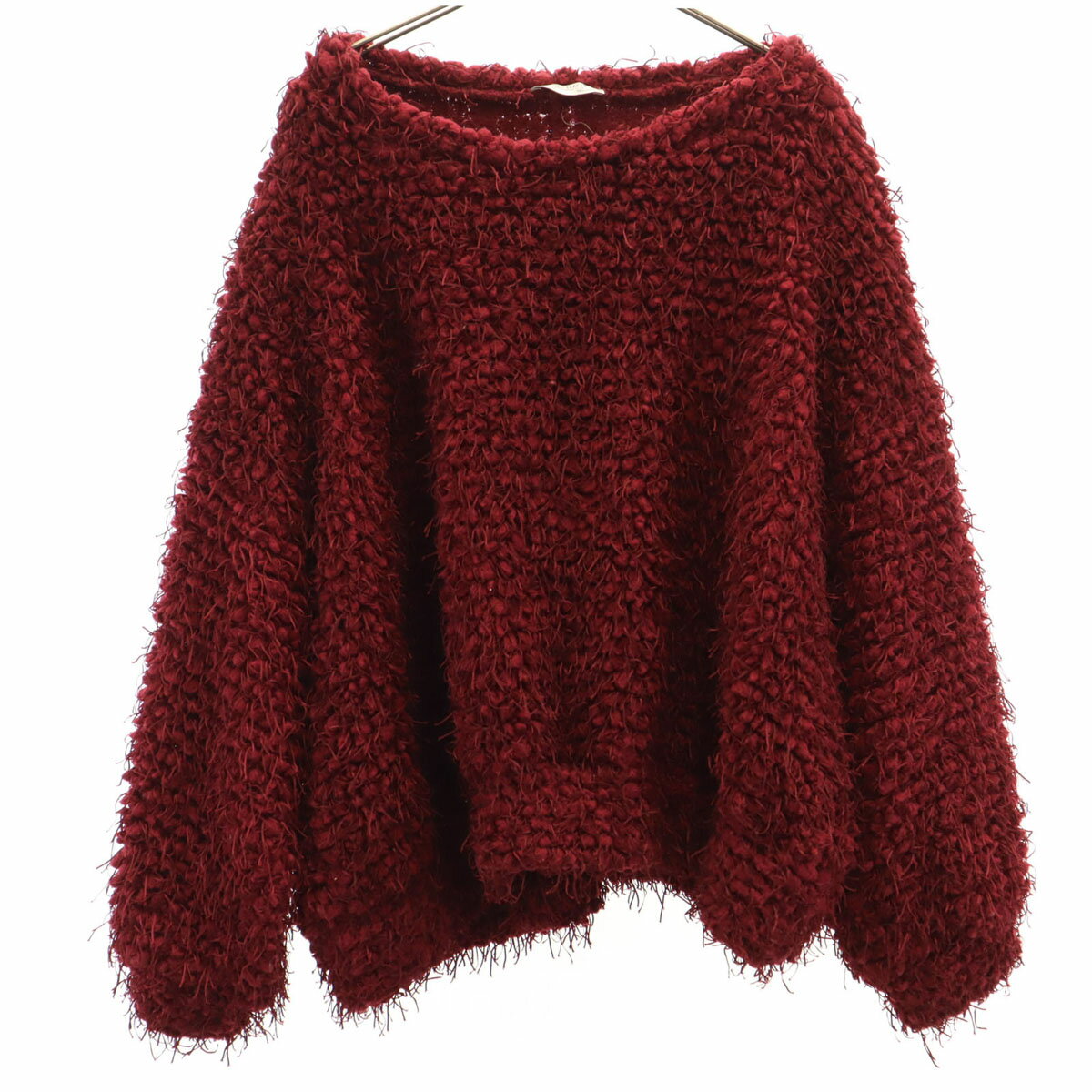 古着 ZARA TRAFALUC ザラ トラファルック 長袖 ニット M ワインレッド セーター レディース 【中古】