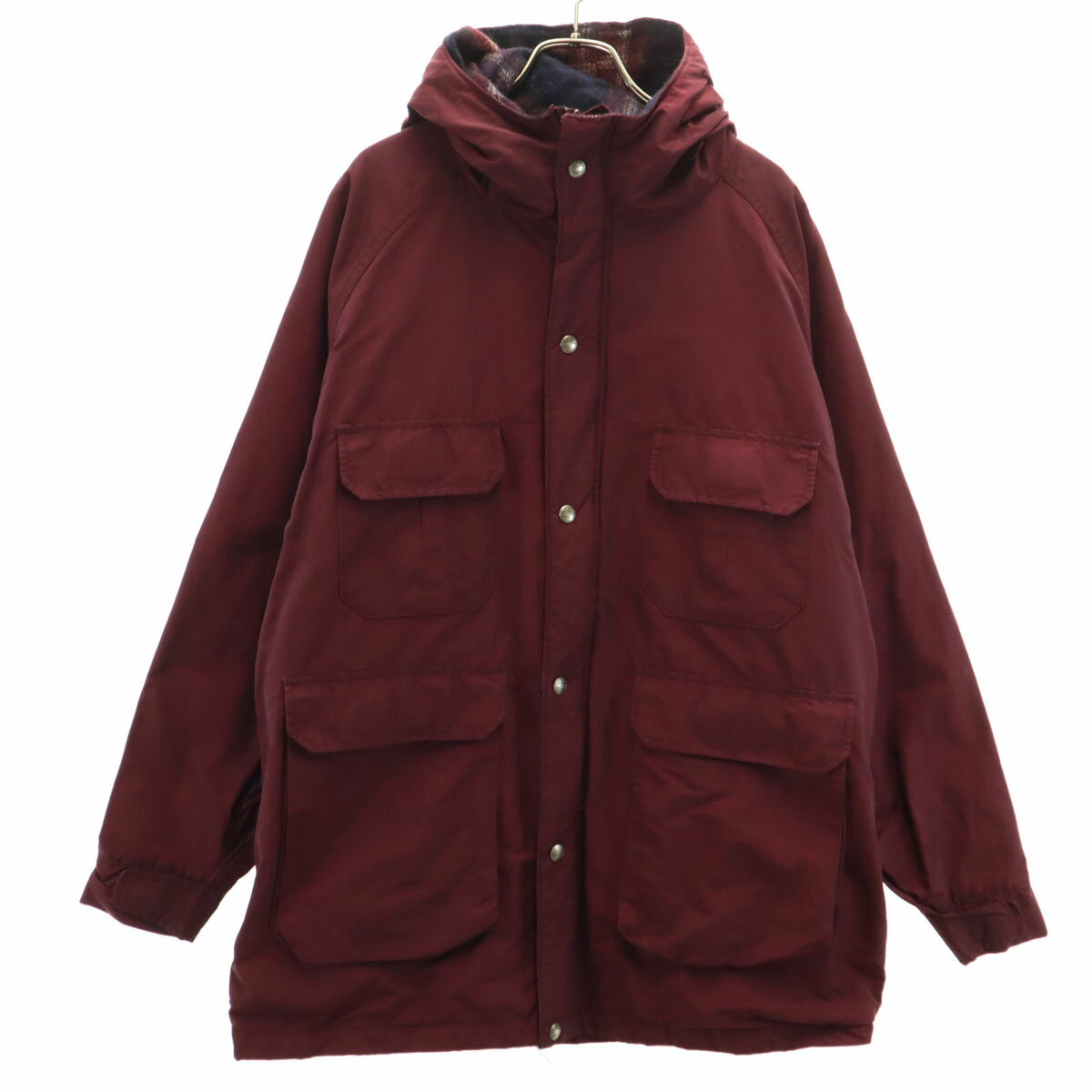 古着 WOOLRICH ウールリッチ 80s USA製 ヴィンテージ マウンテンパーカー ボルドー系 メンズ 【中古】