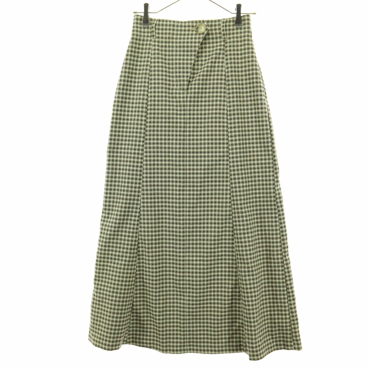 樂天商城 - 古着 美品 CITEN シテン チェック柄 ロング丈 スカート F イエロー レディース 【中古】