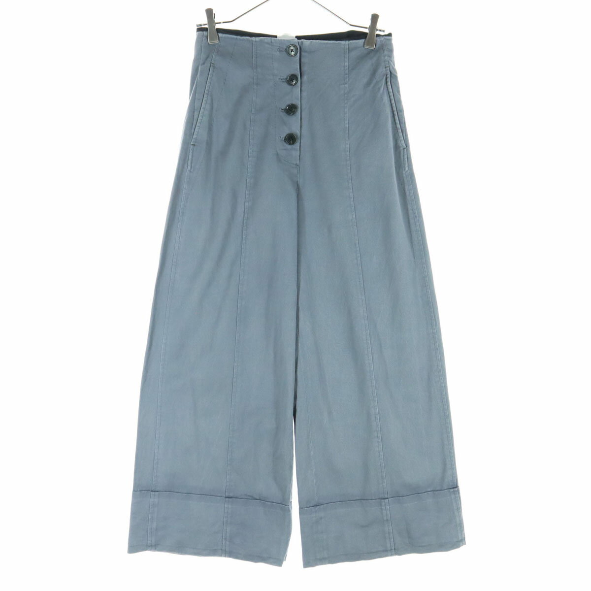 古着 Paul Smith ポールスミス ワイドデニムパンツ 40 グレー レディース 【中古】 【PD】