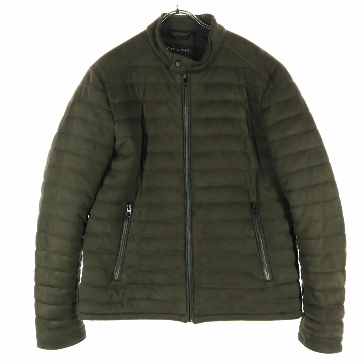 古着 ZARA MAN ザラマン 中綿ジャケット XL ブラウン メンズ 【中古】