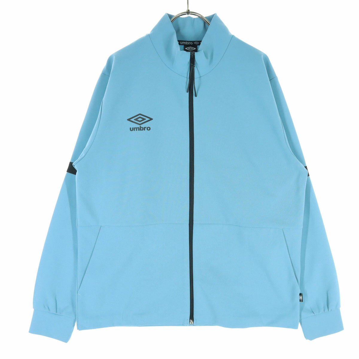 古着 umbro アンブロ ワンポイントロゴ 長袖 ジップジャケット L ブルー メンズ 【中古】