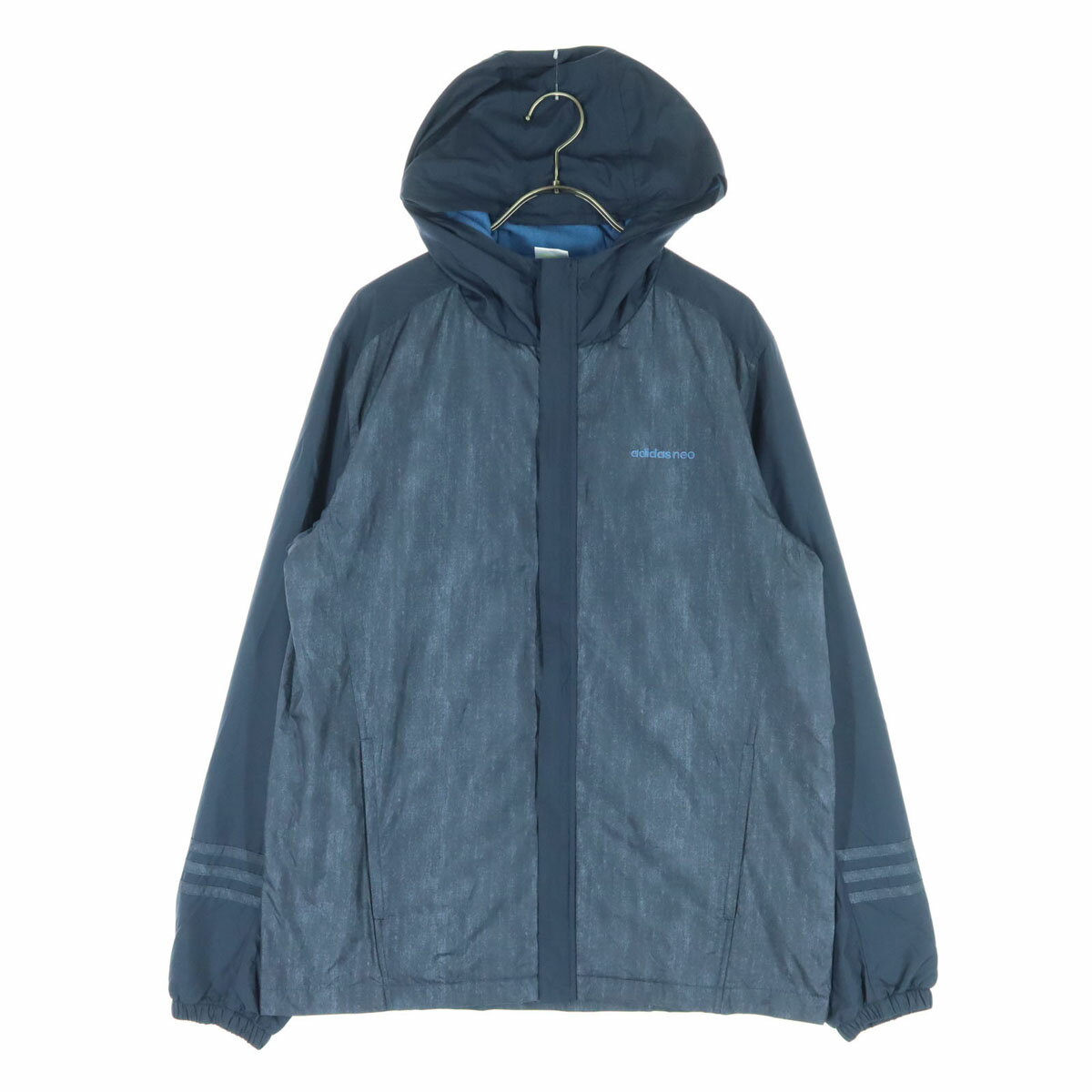 古着 美品 adidas NEO アディダスネオ 長袖 ウインドブレーカー L グレー メンズ 【中古】