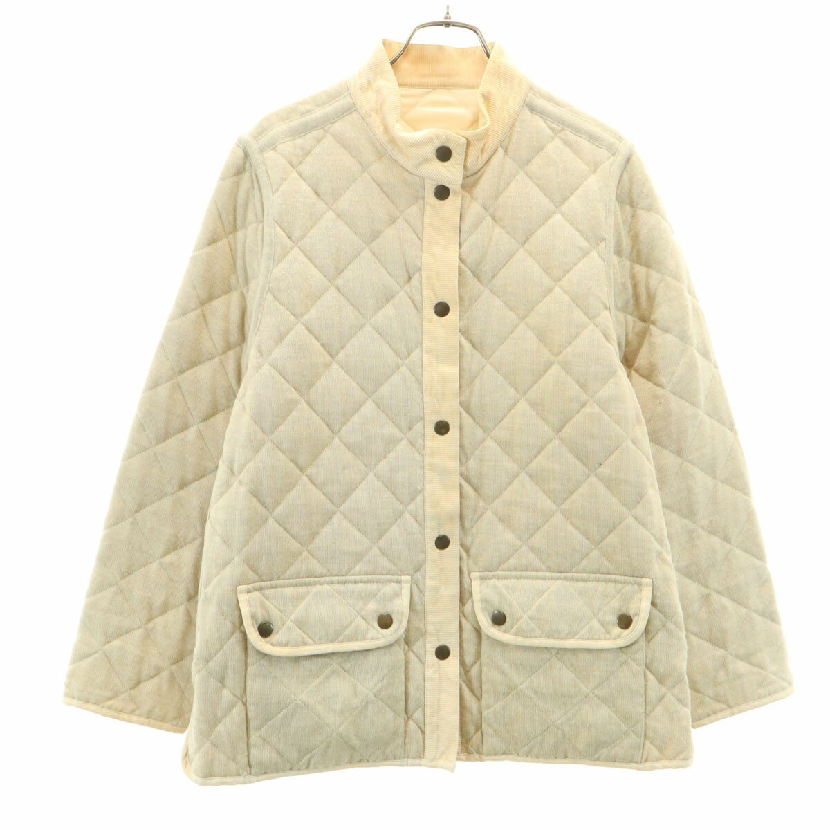 Rakuten - 古着 Eddie Bauer エディーバウアー リバーシブル ジャケット M ベージュ アウトドア レディース 【中古】