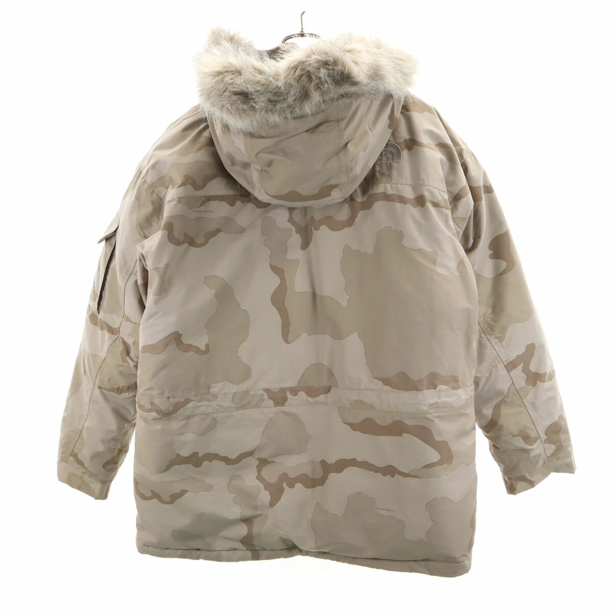 古着 未使用 THE NORTH FACE ザノースフェイス カモフラ マクマード ダウンパーカー L グレージュ メンズ 【中古】