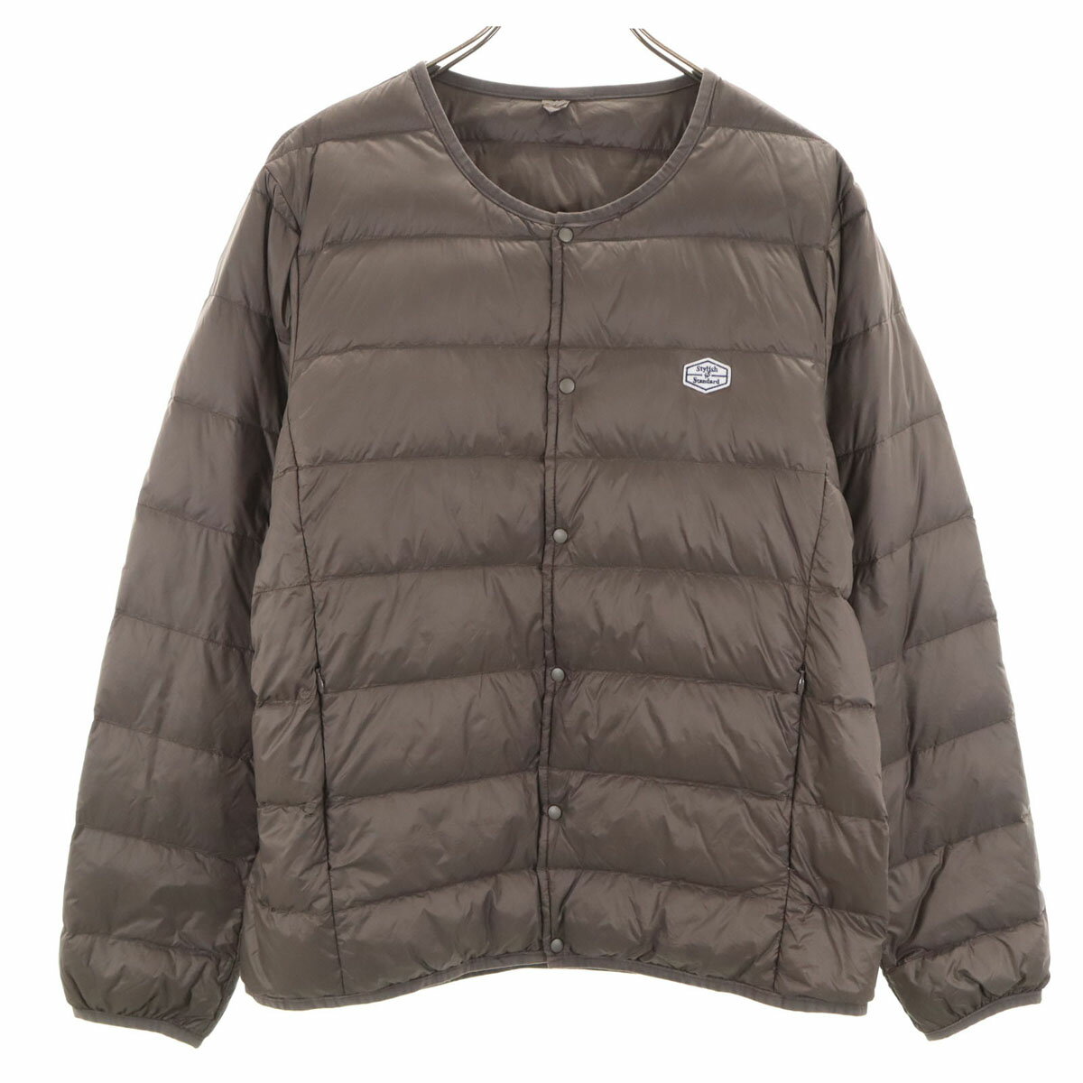 古着 TAION タイオン ダウンジャケット L グレージュ メンズ 【中古】